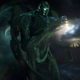 An enormous Celestial in Marvel's Eternals spinning matter into a universe.